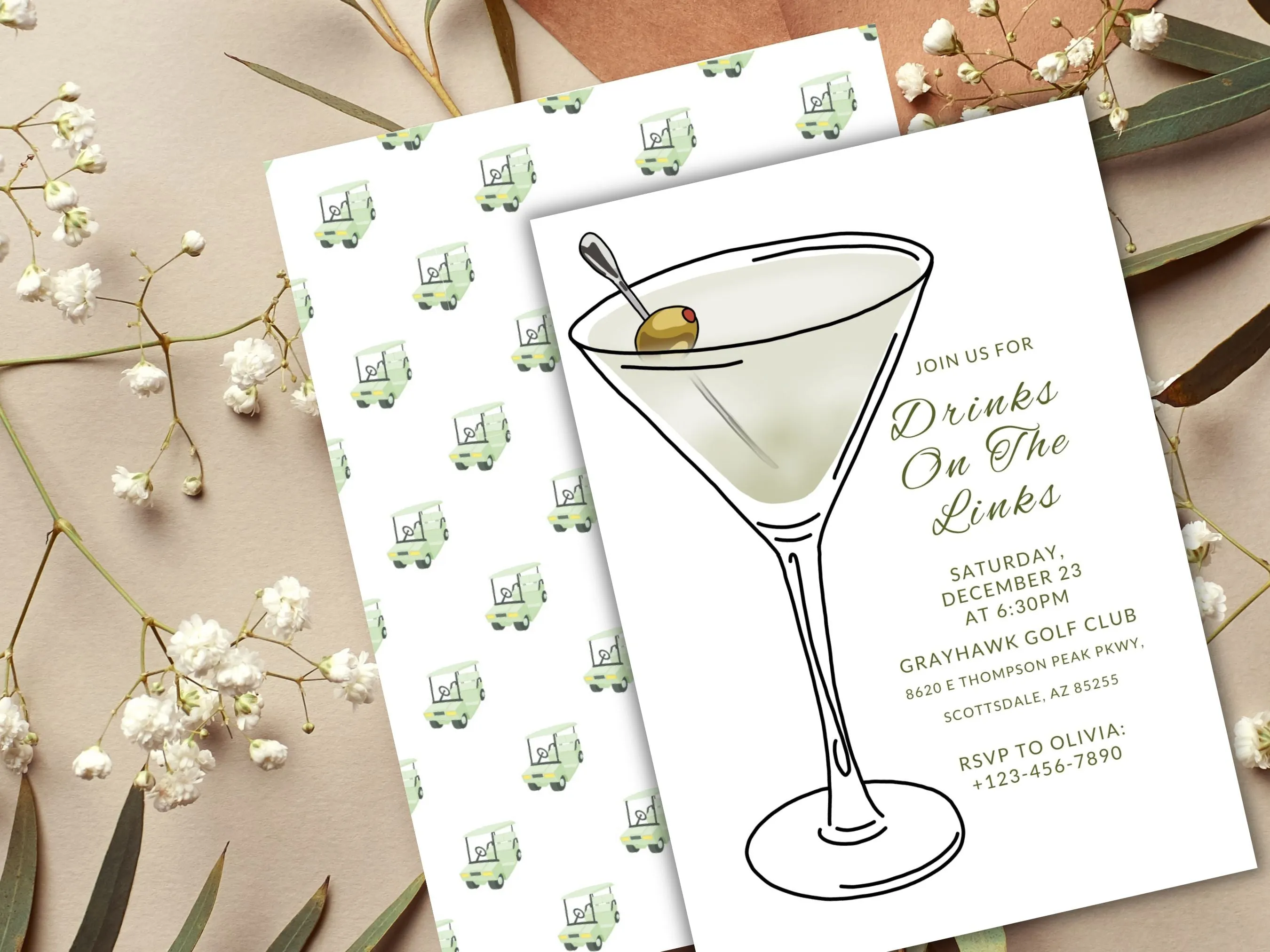 Golf Party Invitation