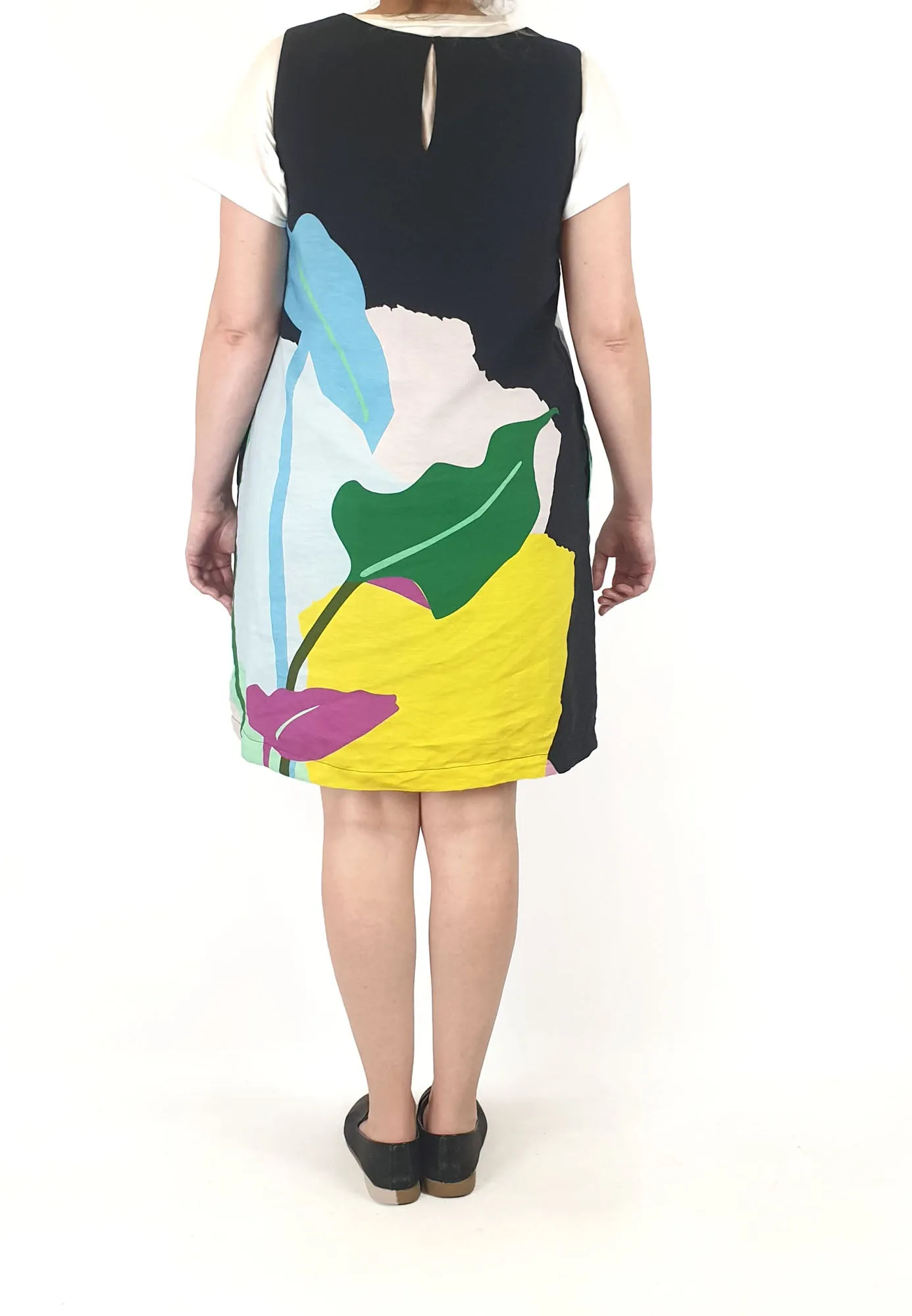 Gorman black-based unique print dress size 14
