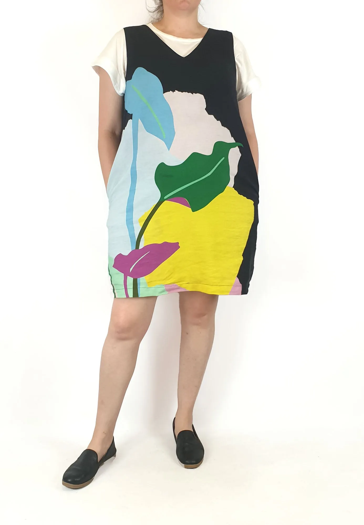 Gorman black-based unique print dress size 14