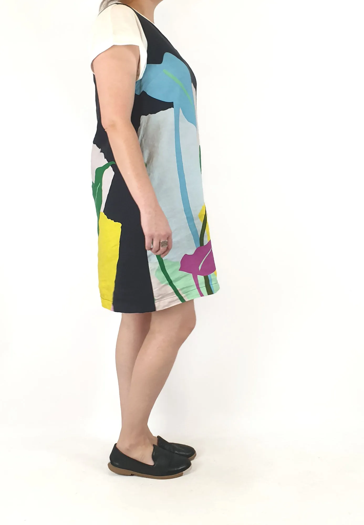 Gorman black-based unique print dress size 14