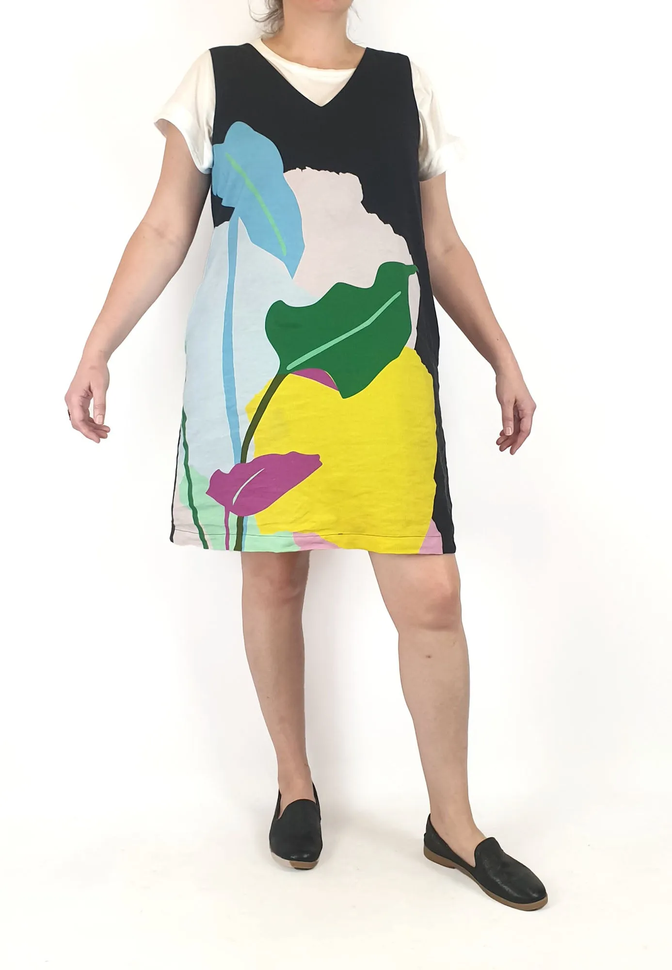 Gorman black-based unique print dress size 14