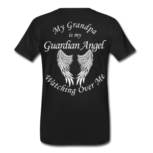 Grandpa Guardian Angel Men’s Premium Organic T-Shirt