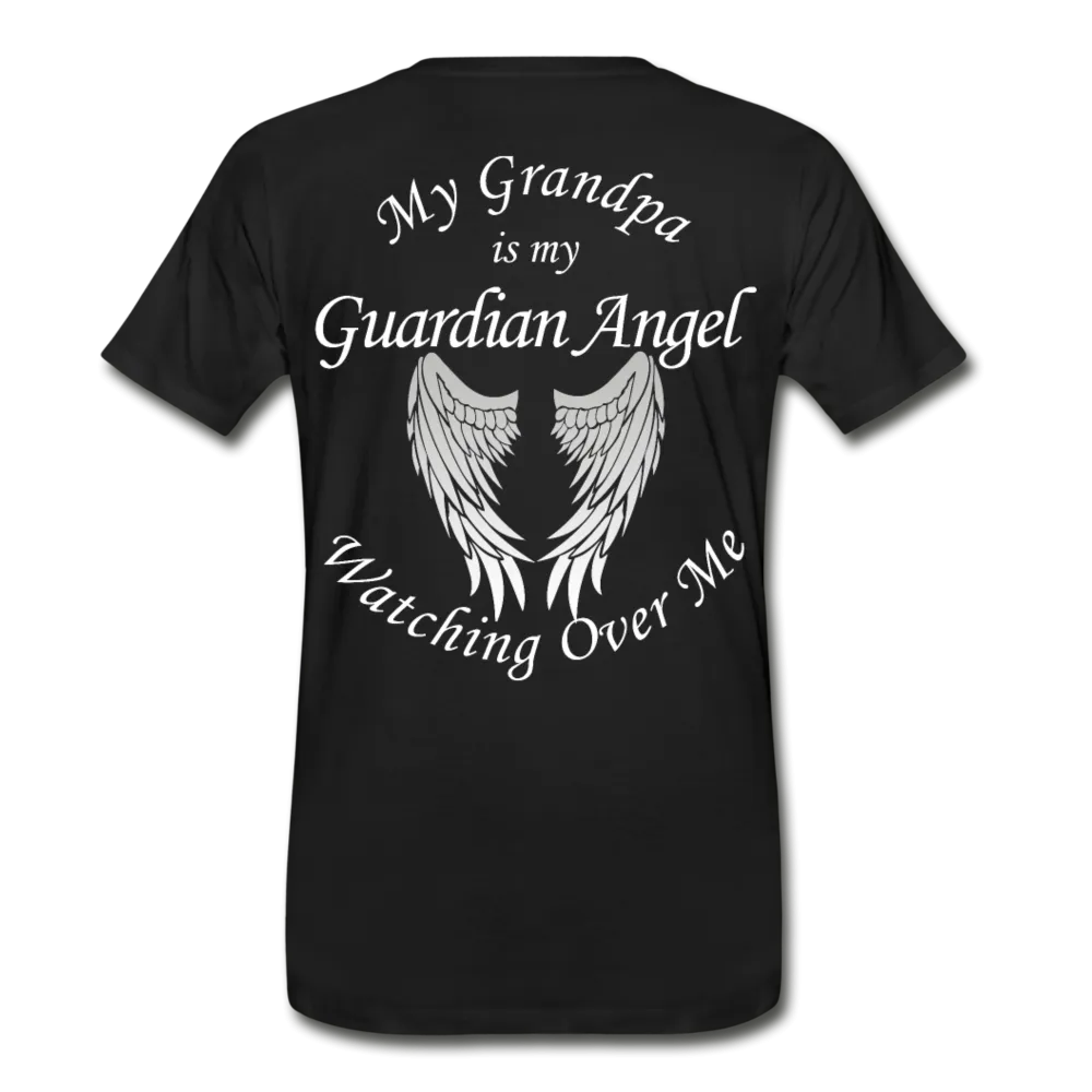 Grandpa Guardian Angel Men’s Premium Organic T-Shirt