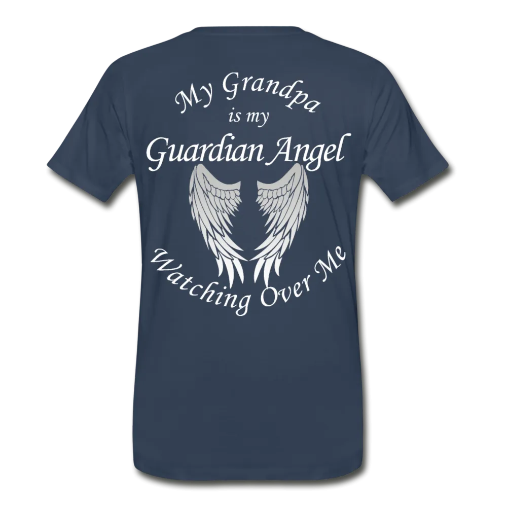 Grandpa Guardian Angel Men’s Premium Organic T-Shirt