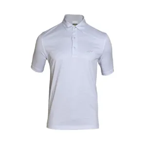 Greg Norman Men's Classic Stripe Polo - Pale Grey