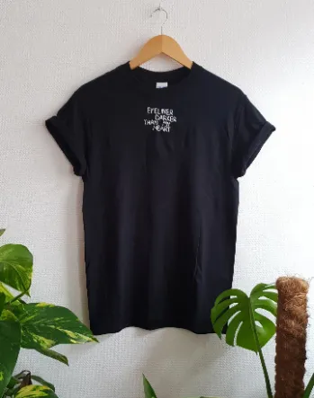 Hand Embroidered Eyeliner Shirt