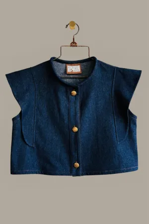 Hapi Vest Indigo Denim {Made to Order}