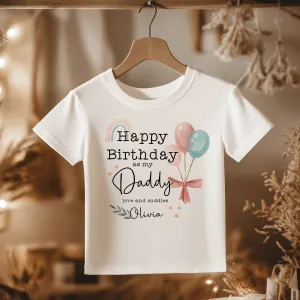 Happy Birthday Daddy Personalised Toddler & Kids T Shirt