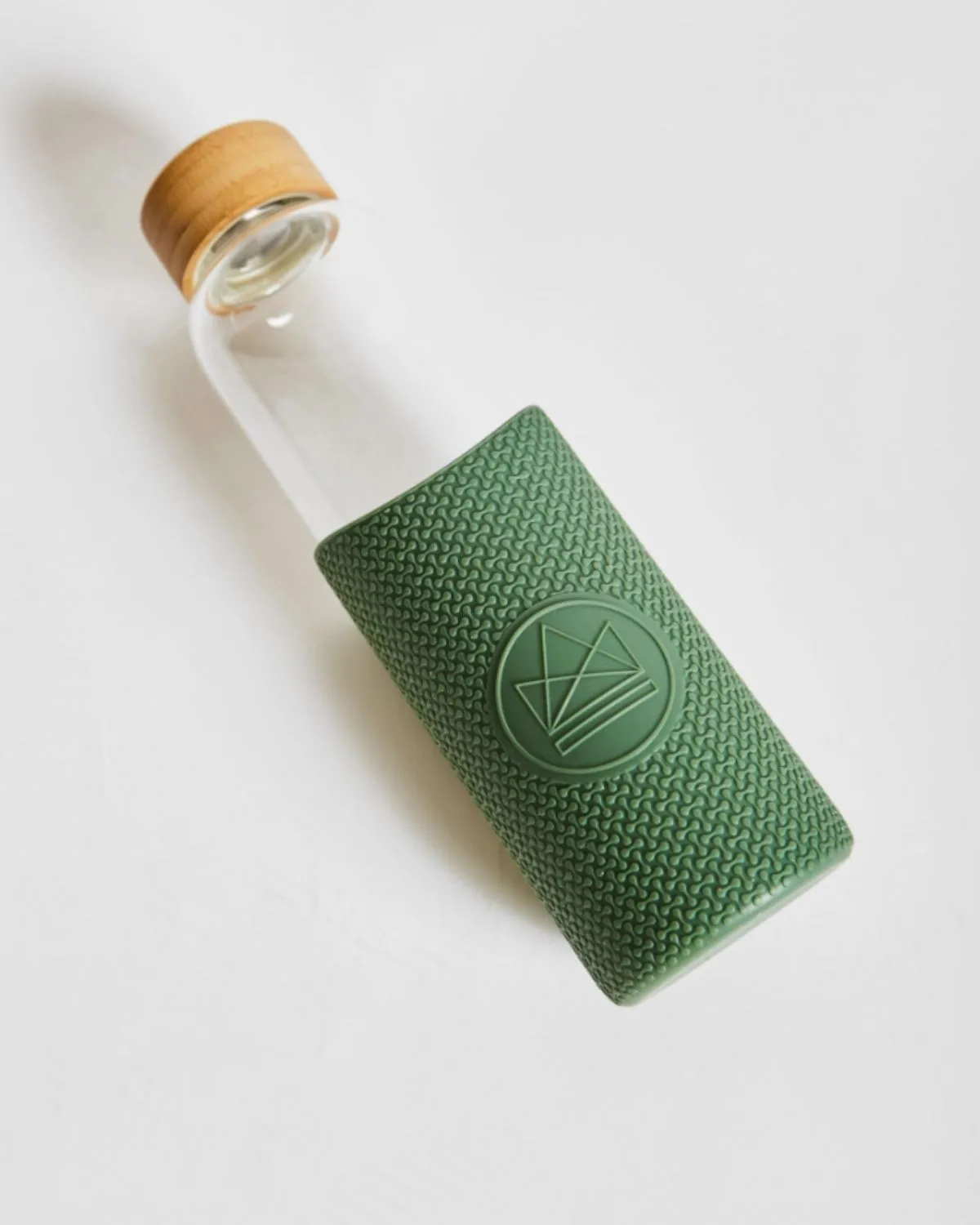 Happy Camper Glass Water Bottle