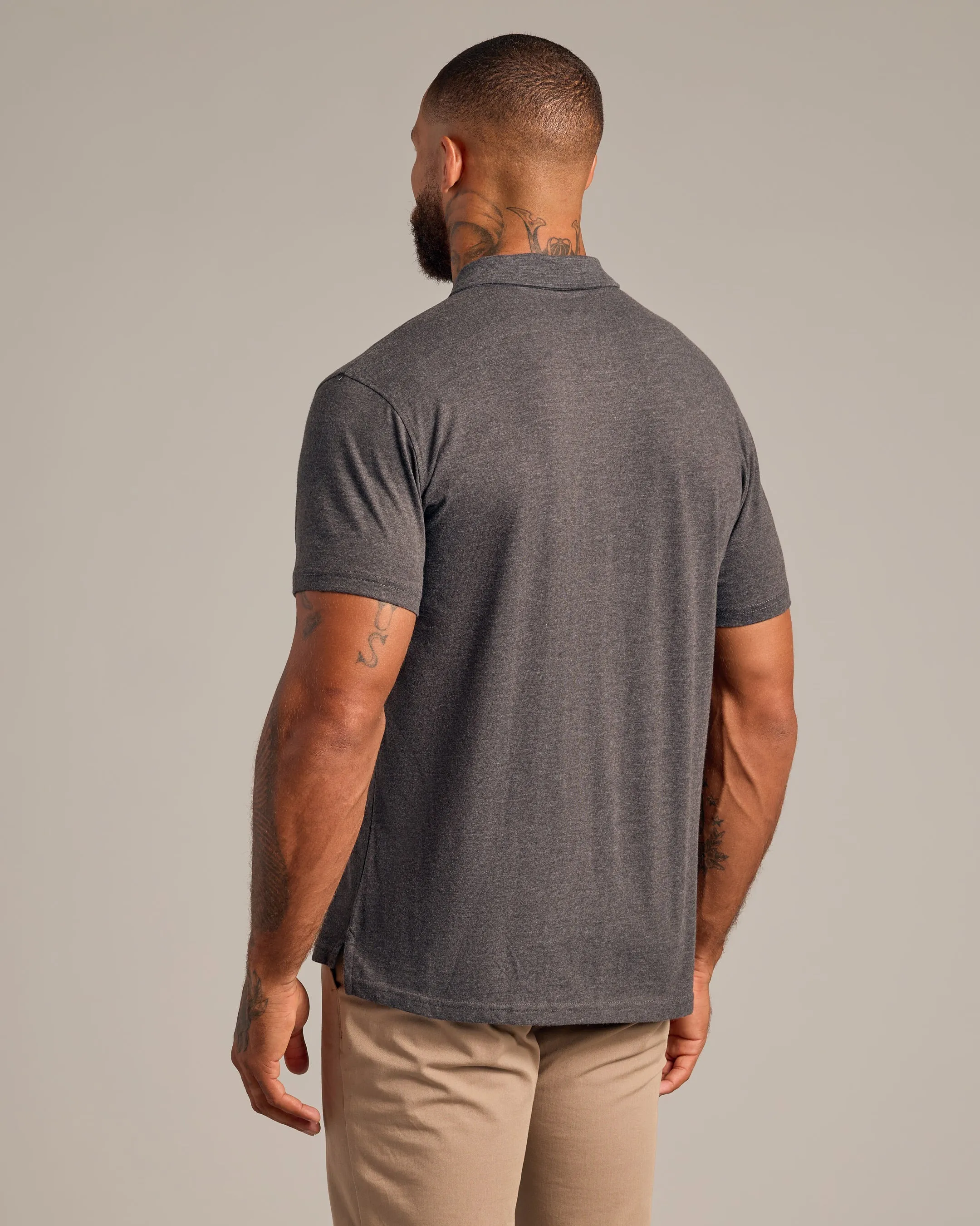 Heather Polo 3-Pack