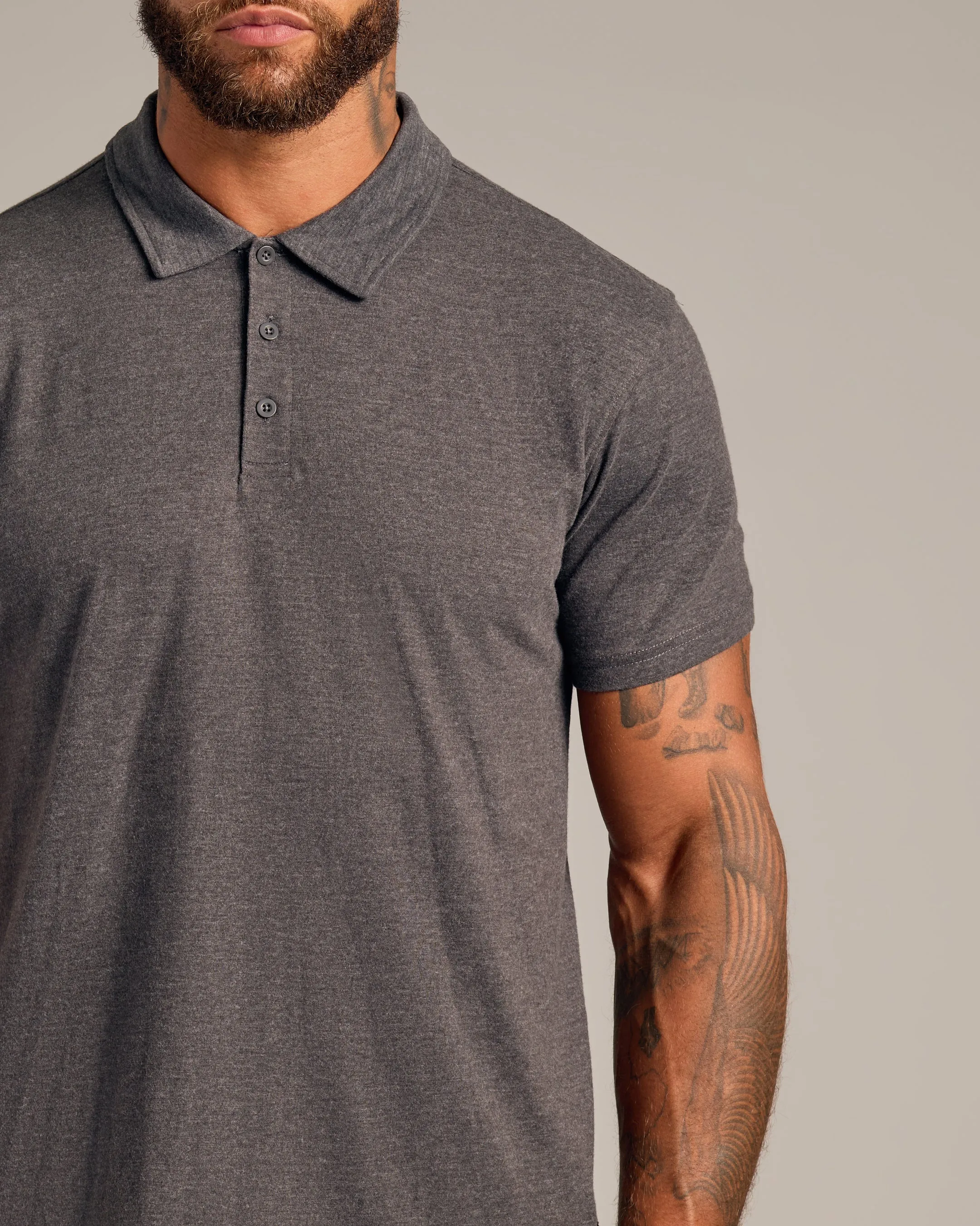 Heather Polo 3-Pack