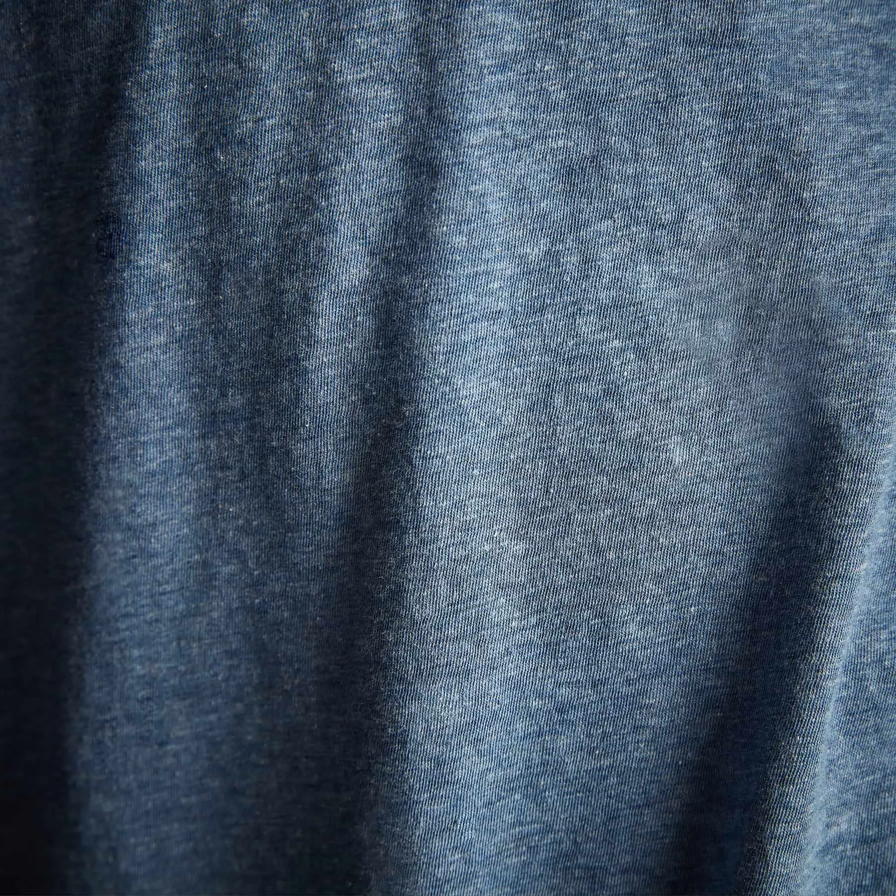 High Twist Recycled Jersey Short Sleeve Polo - Heather Blue