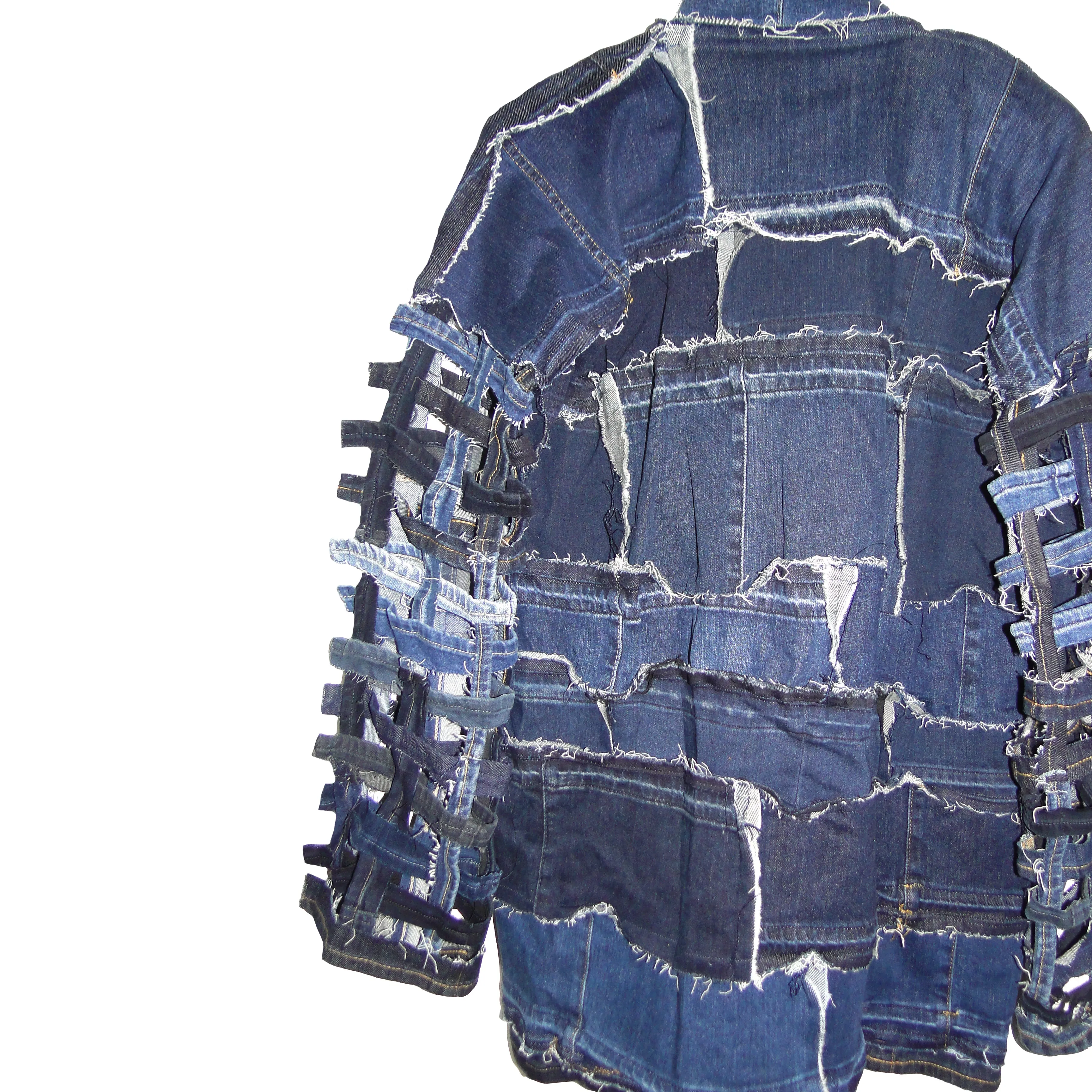 In the Middle Of It All - Upcycled denim jacket