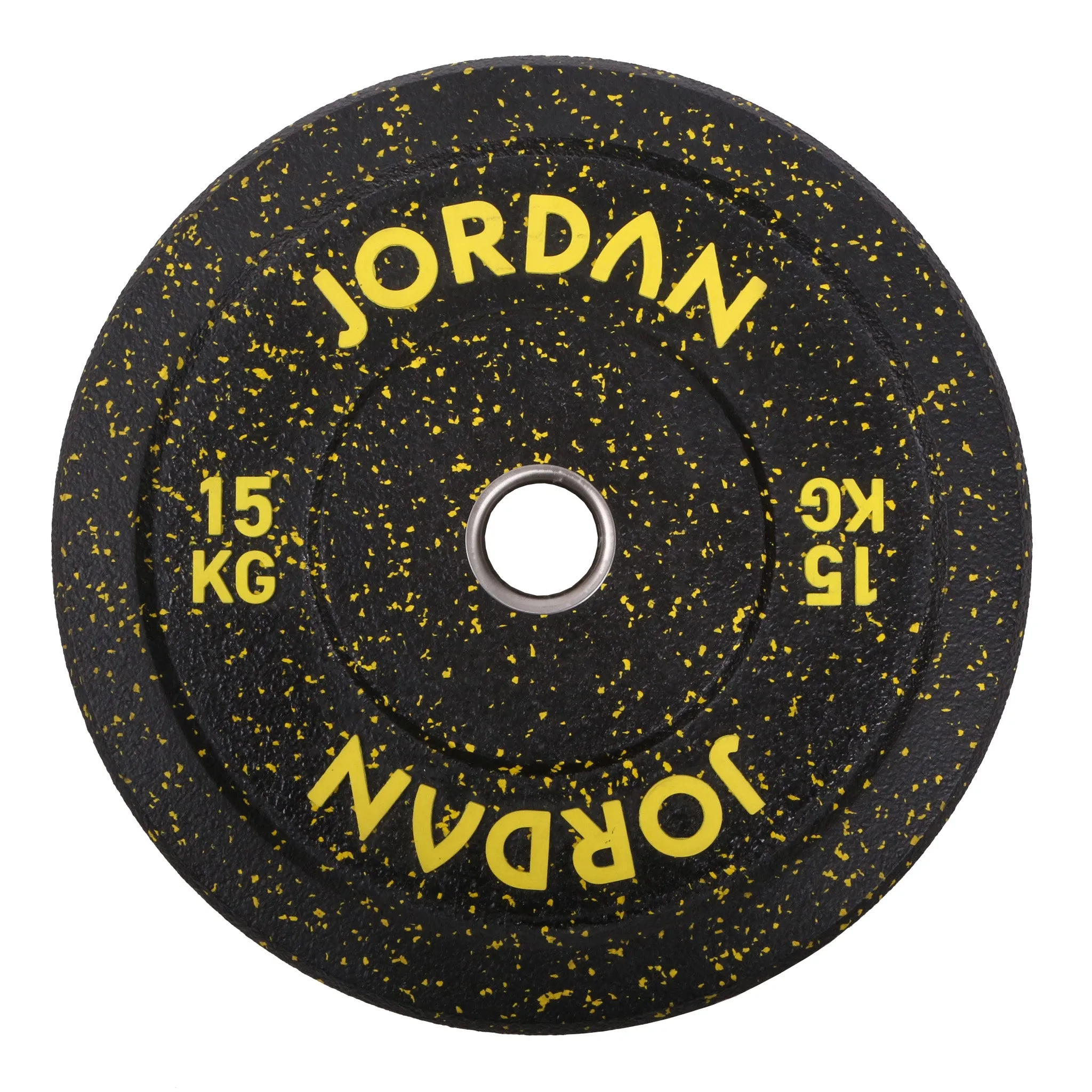 JORDAN® HG Black Rubber Bumper Weight Plates - Coloured Fleck