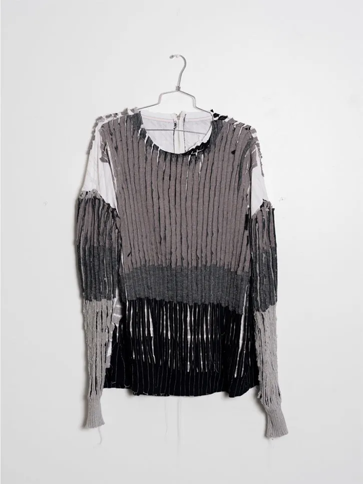 JRAT 3T Sweater Dress (White/Black/Grays)