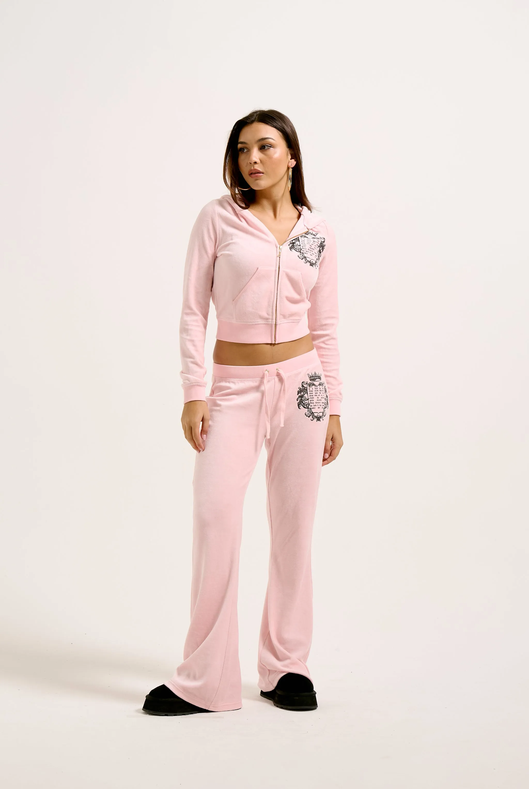JUICY PINK 'ONCE UPON A TIME' BAMBOO VELOUR HERITAGE HOODIE