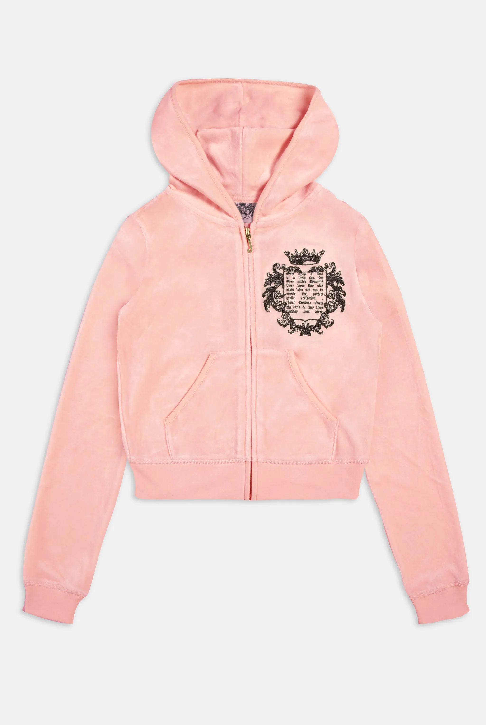 JUICY PINK 'ONCE UPON A TIME' BAMBOO VELOUR HERITAGE HOODIE