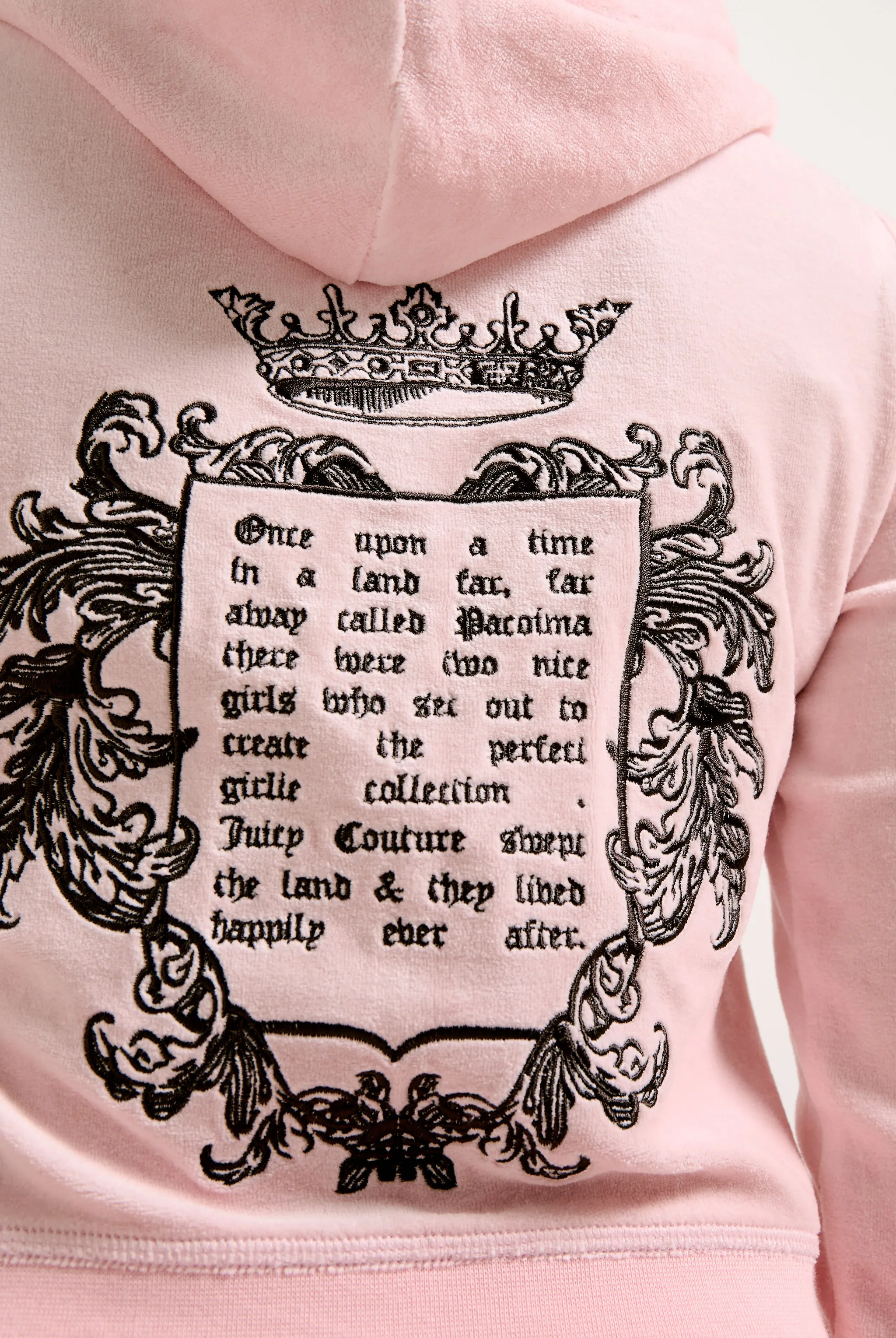 JUICY PINK 'ONCE UPON A TIME' BAMBOO VELOUR HERITAGE HOODIE