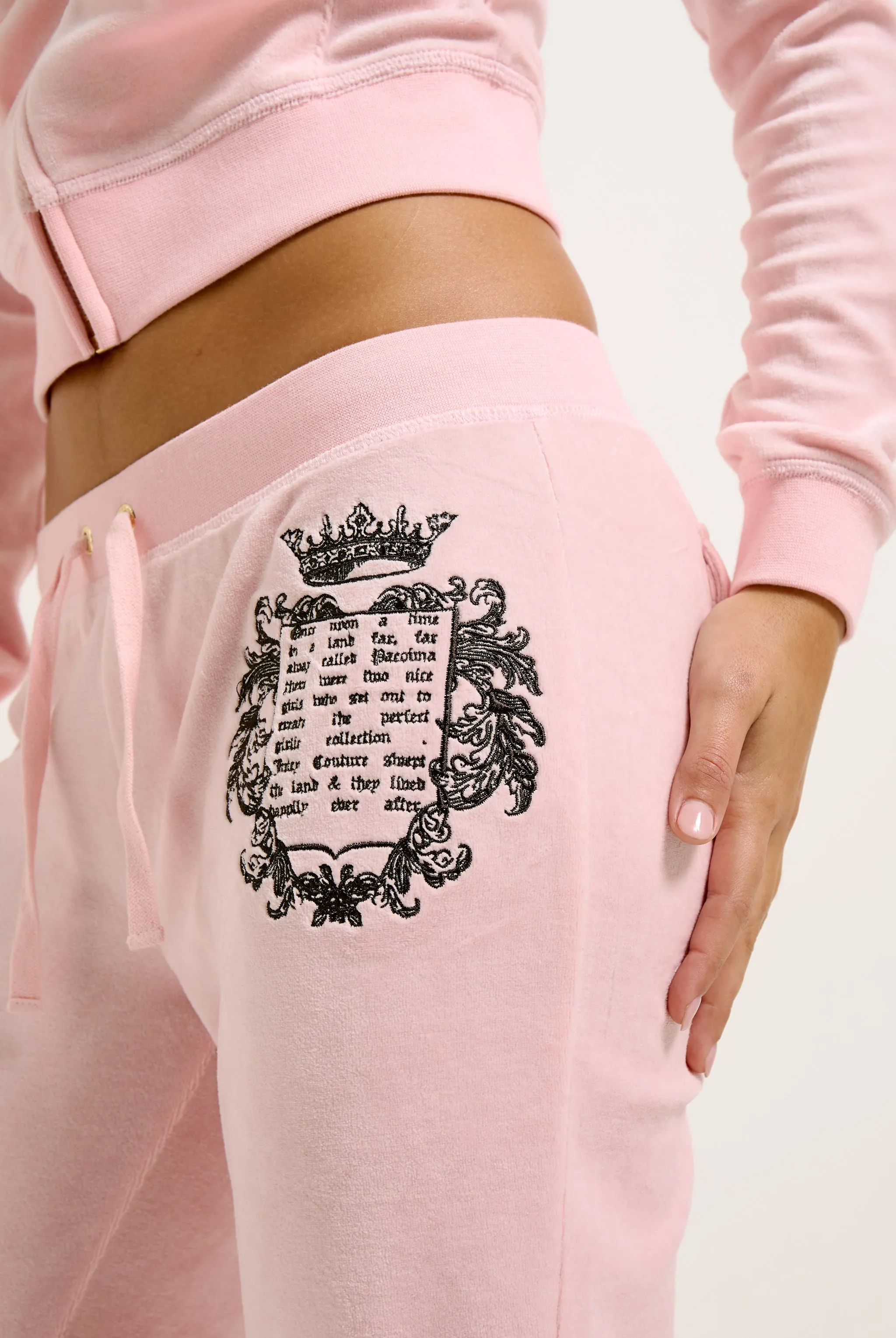 JUICY PINK 'ONCE UPON A TIME' BAMBOO VELOUR HERITAGE HOODIE