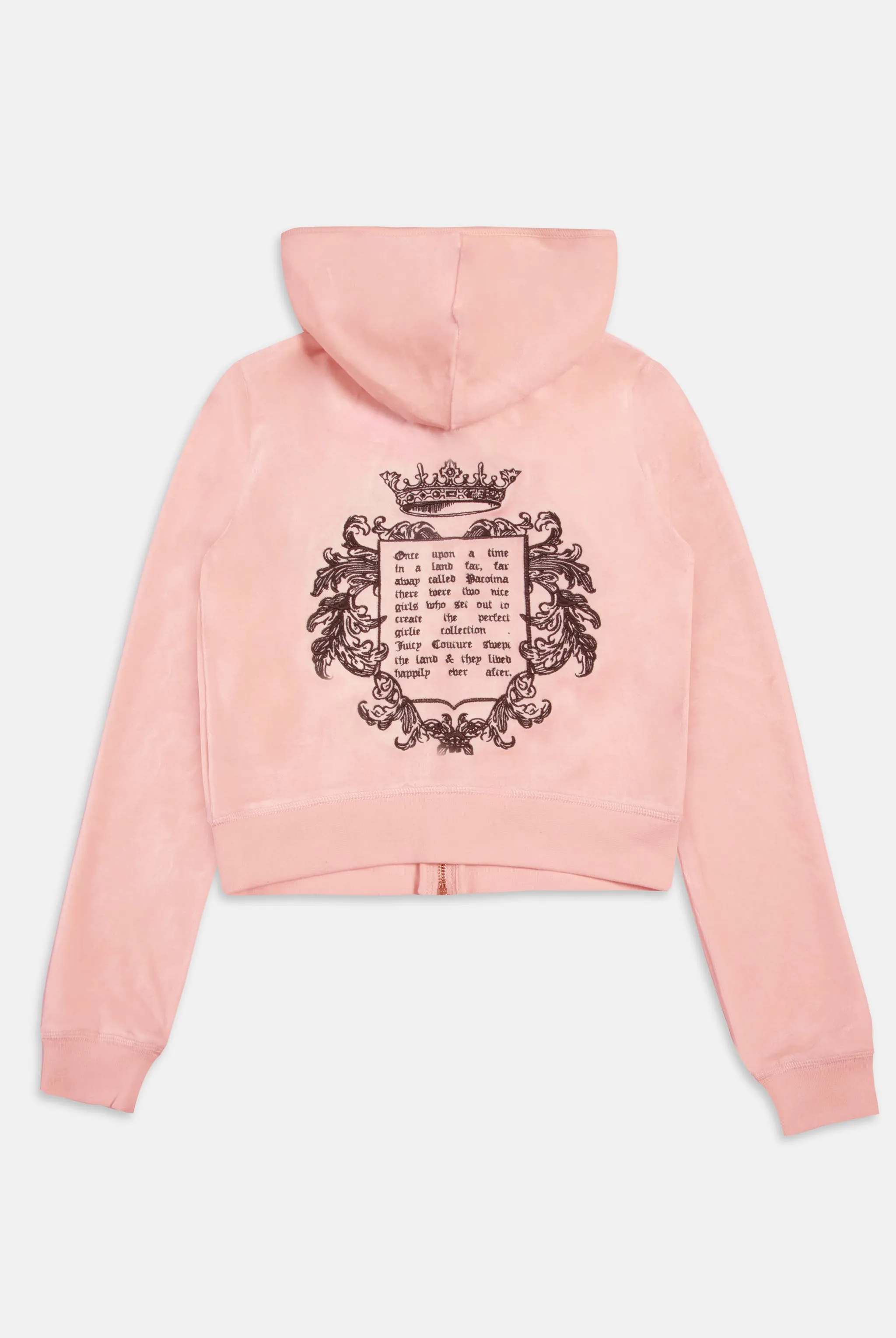 JUICY PINK 'ONCE UPON A TIME' BAMBOO VELOUR HERITAGE HOODIE