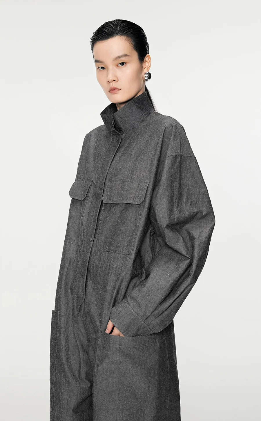 Jumpsuits / JNBY Oversize Eco-Friendly Cotton-Hemp Jumpsuits