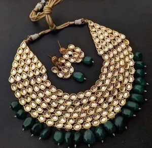 Kundan Choker Heavy Necklace For Bride #J4151