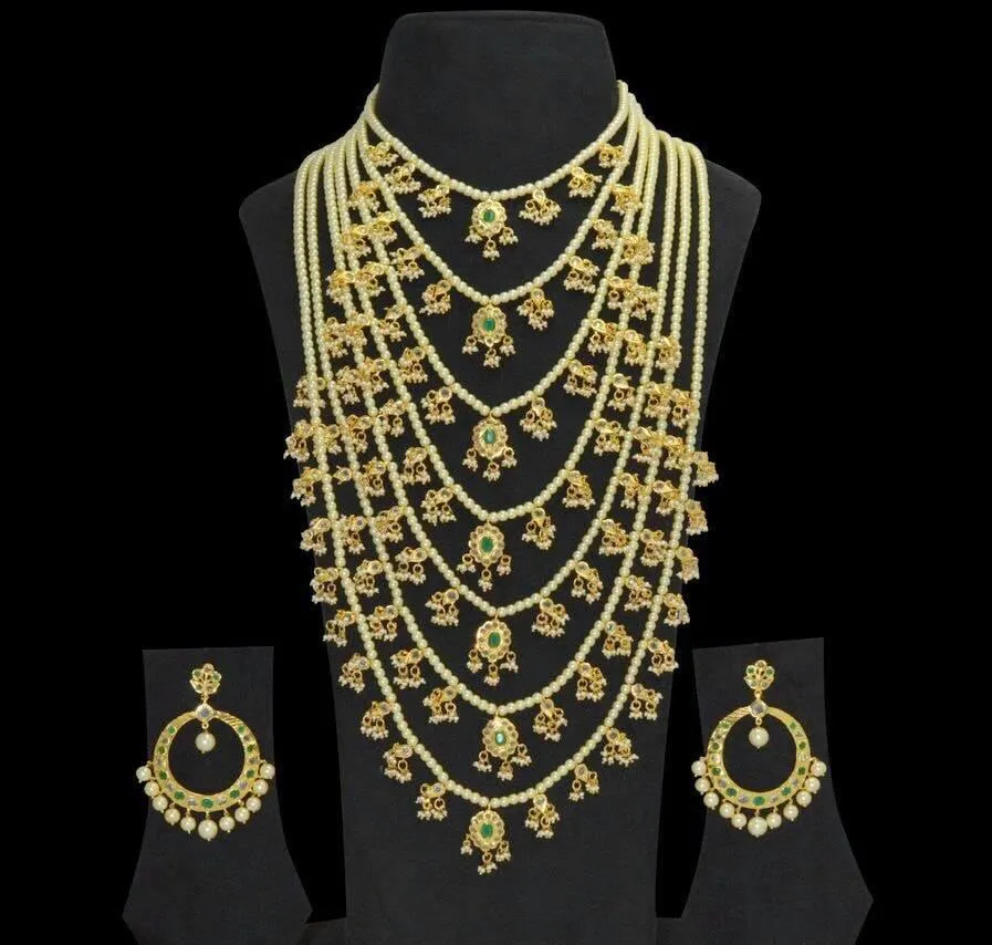 Latest Elegant Pearl Jewellery Set For Bridal # J3409