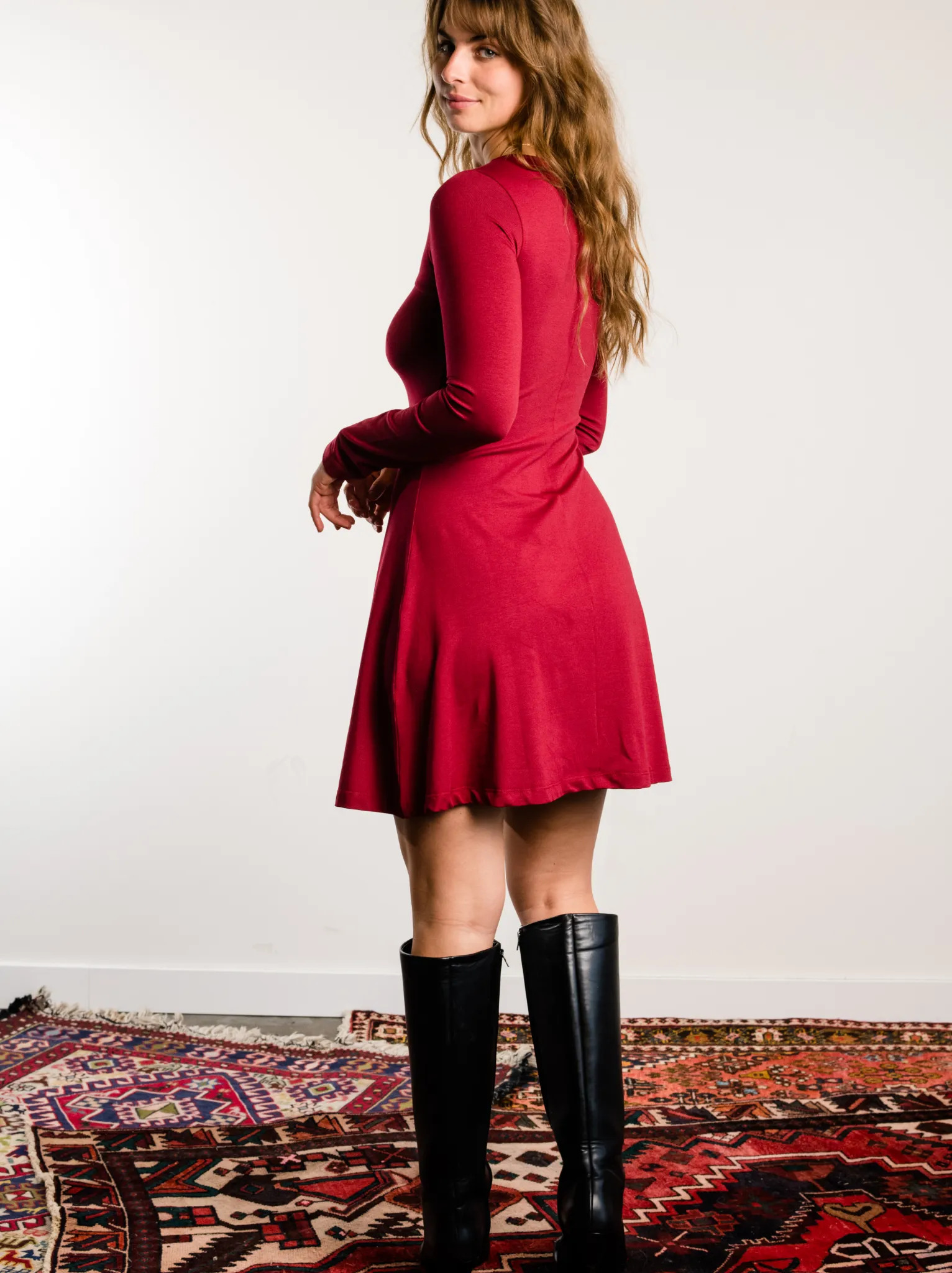 Leah Twist Keyhole Mini Dress