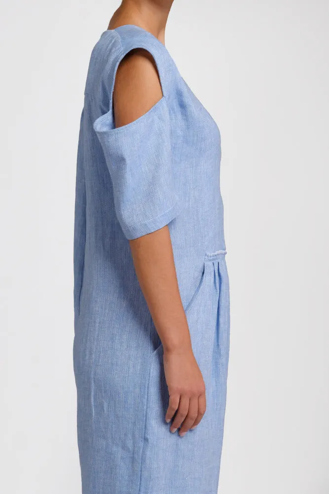 Light blue hemp suit