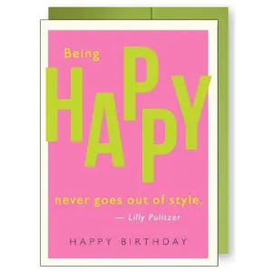 Lilly Pulitzer Happy Birthday