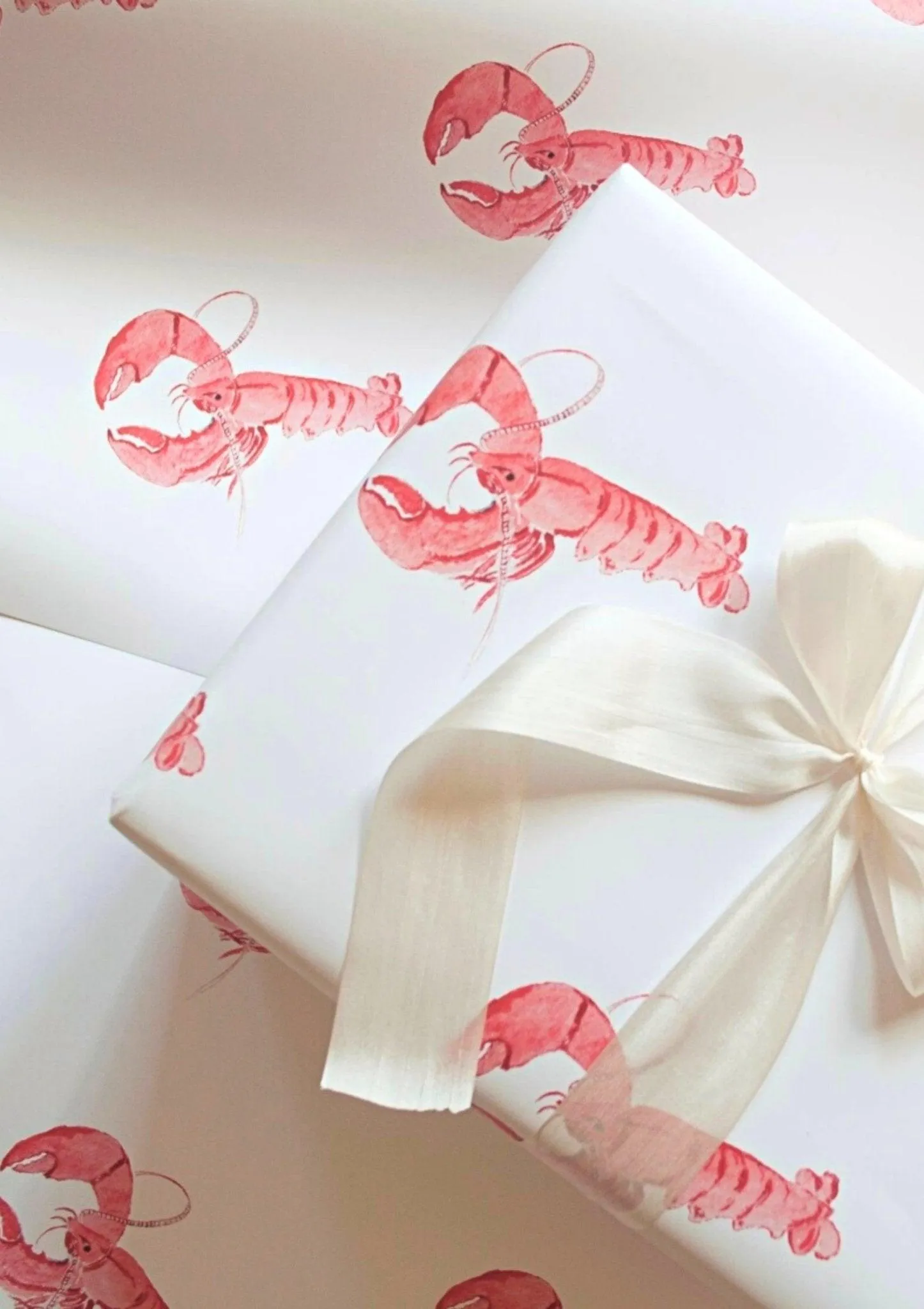 Lobster Watercolor Gift Wrap