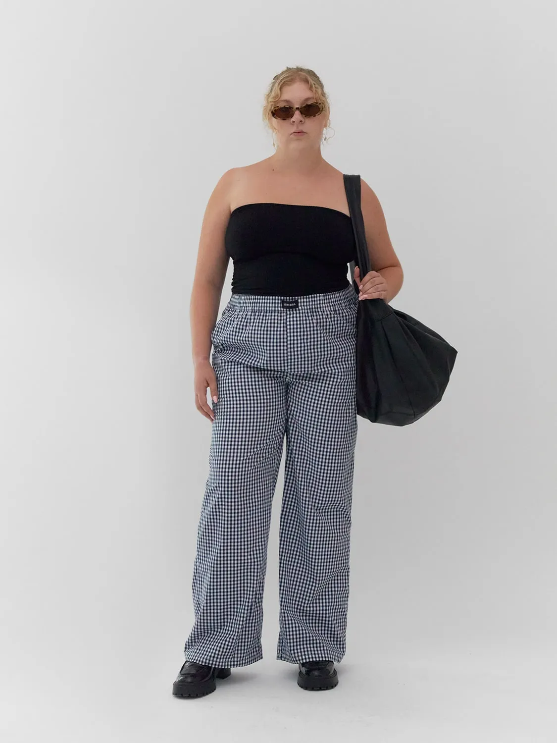 Lounge Pants Navy Gingham