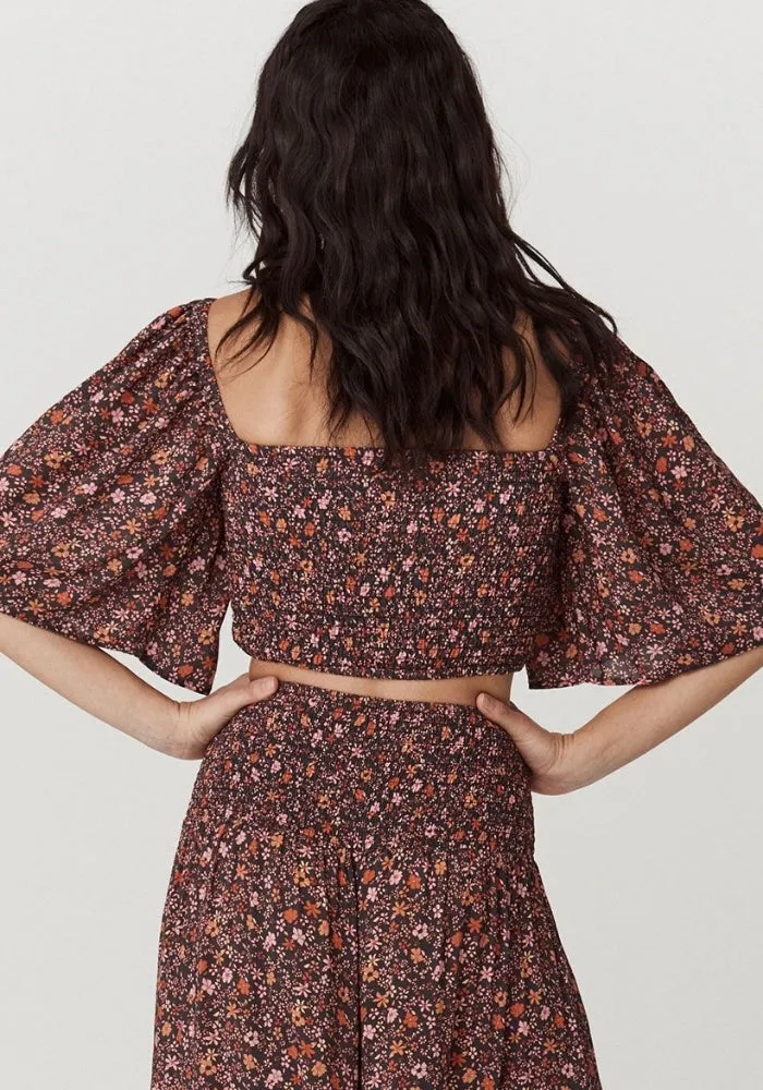 Love Jetty Shirred Top - Balmy Nights