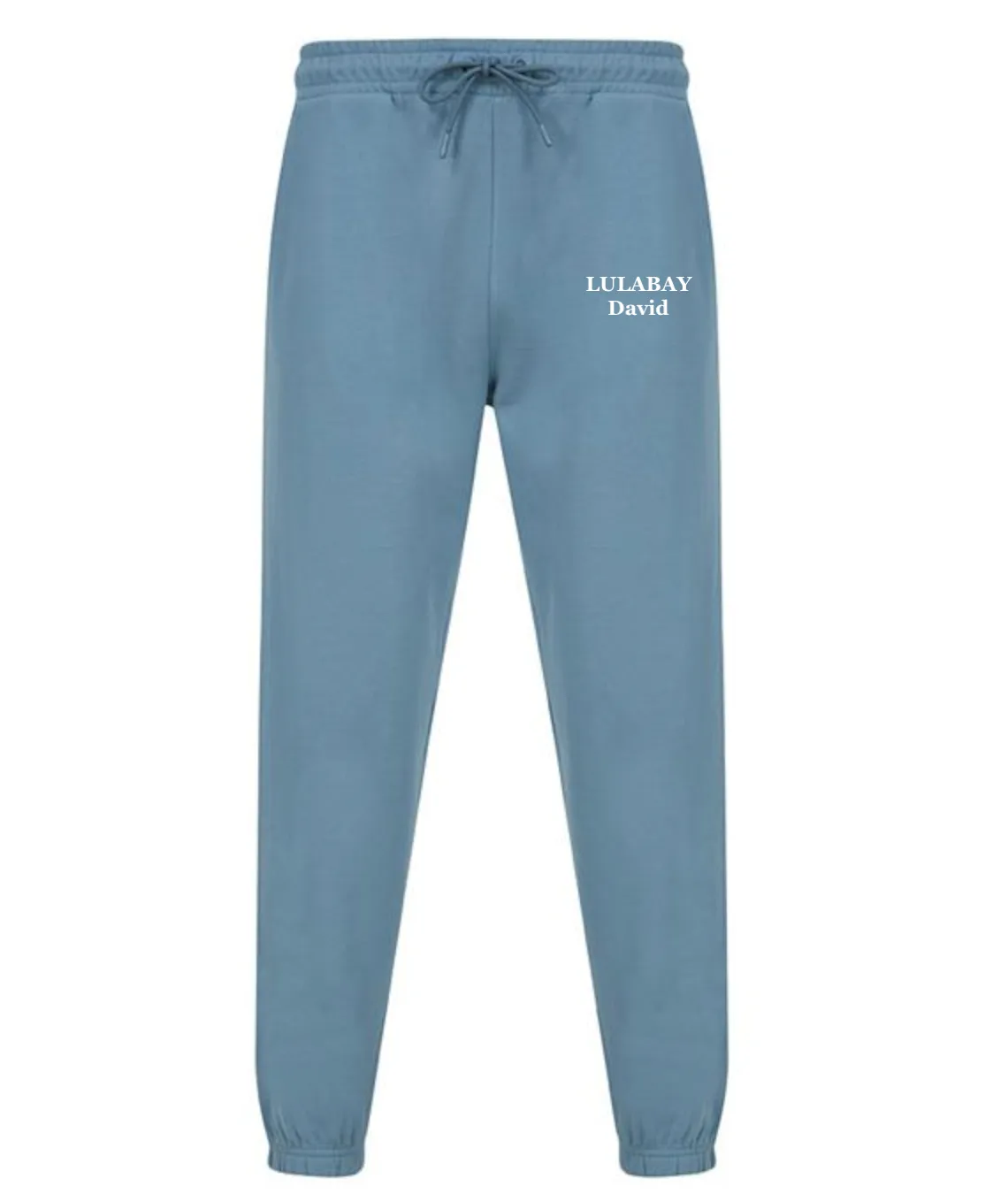 Lulabay mens sustainable personalised joggers