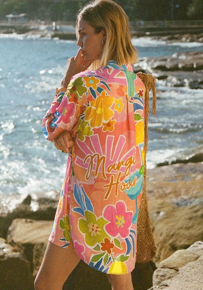 Margi Hour Shirt Dress - Paloma