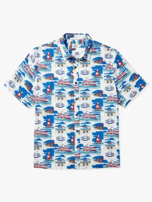 Marina Shirt | White Postcard Print