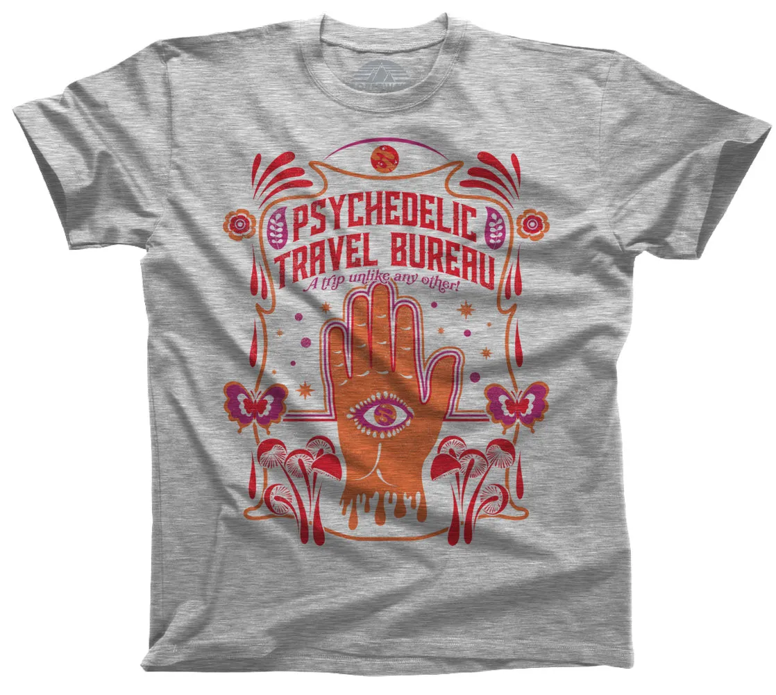 Men's Psychedelic Travel Bureau T-Shirt