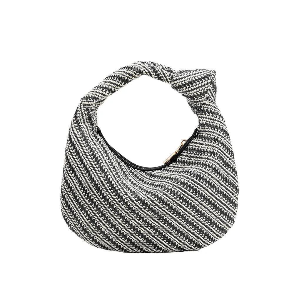 Mini Brigitte Raffia Hobo by Melie Bianco