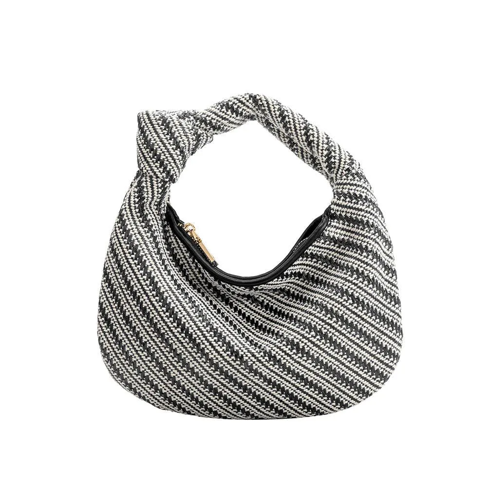 Mini Brigitte Raffia Hobo by Melie Bianco