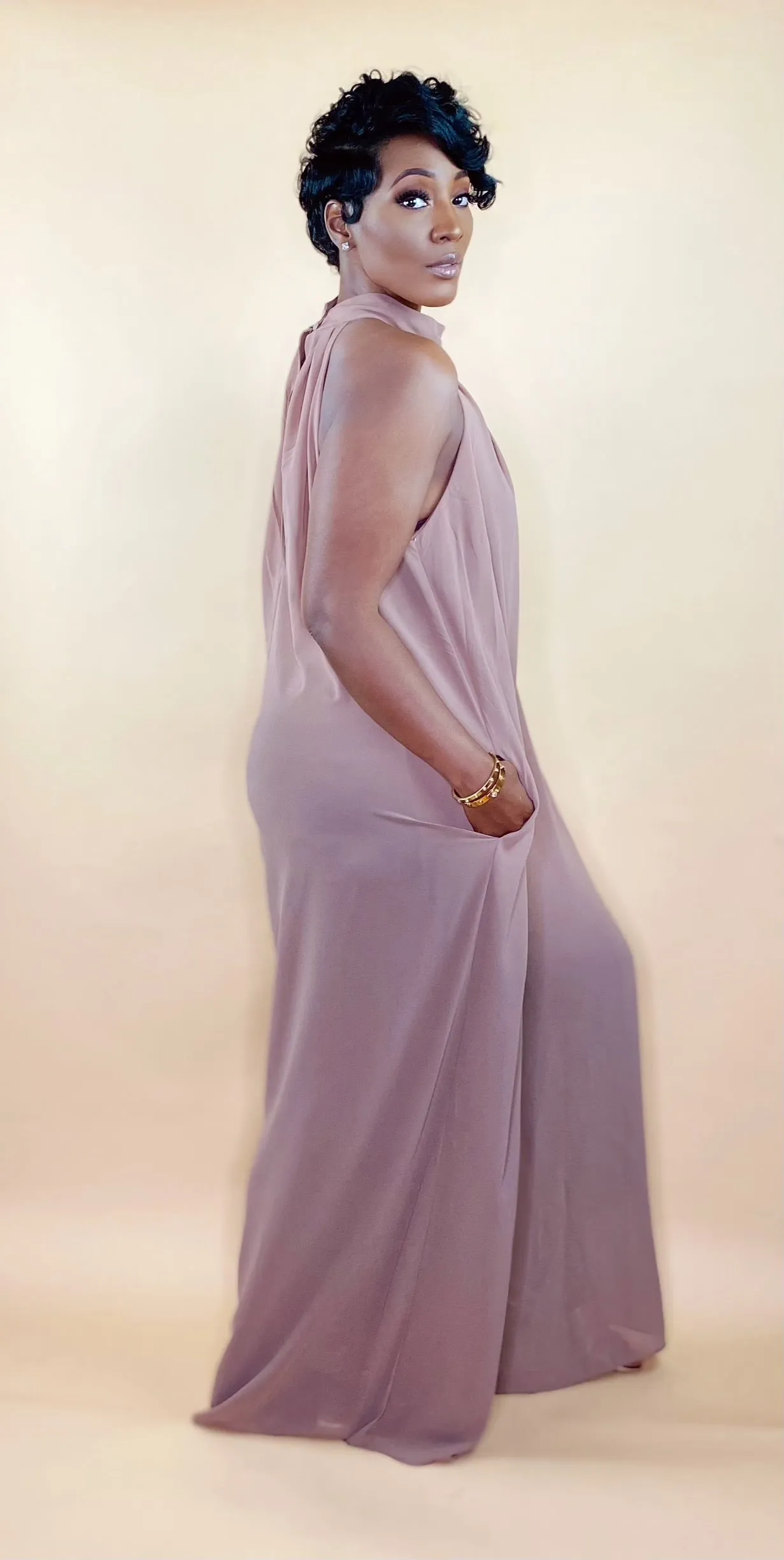 MOCHA JUMPSUIT