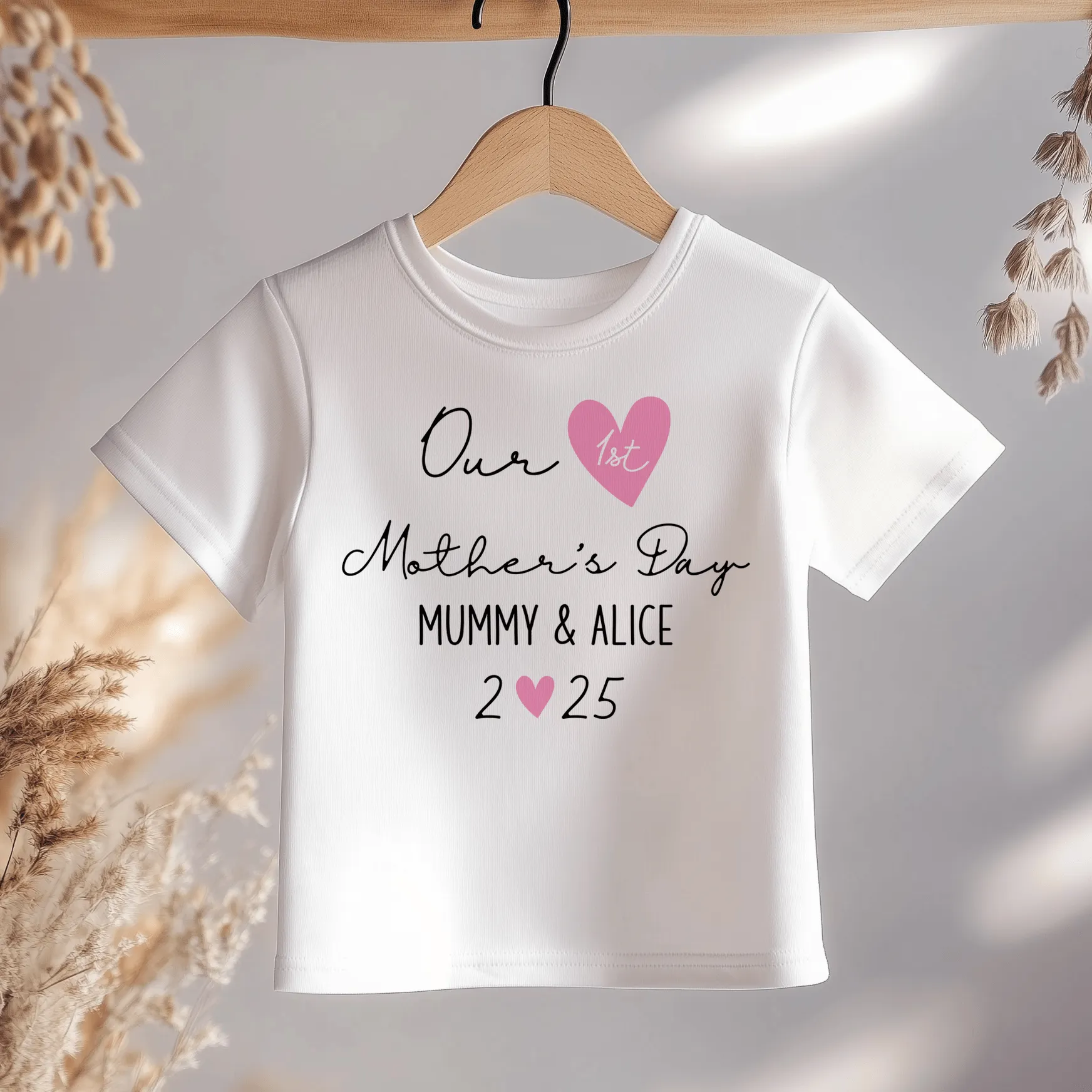 Mother's Day Girl Personalised Toddler & Kids T Shirt