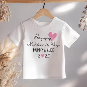 Mother's Day Girl Personalised Toddler & Kids T Shirt