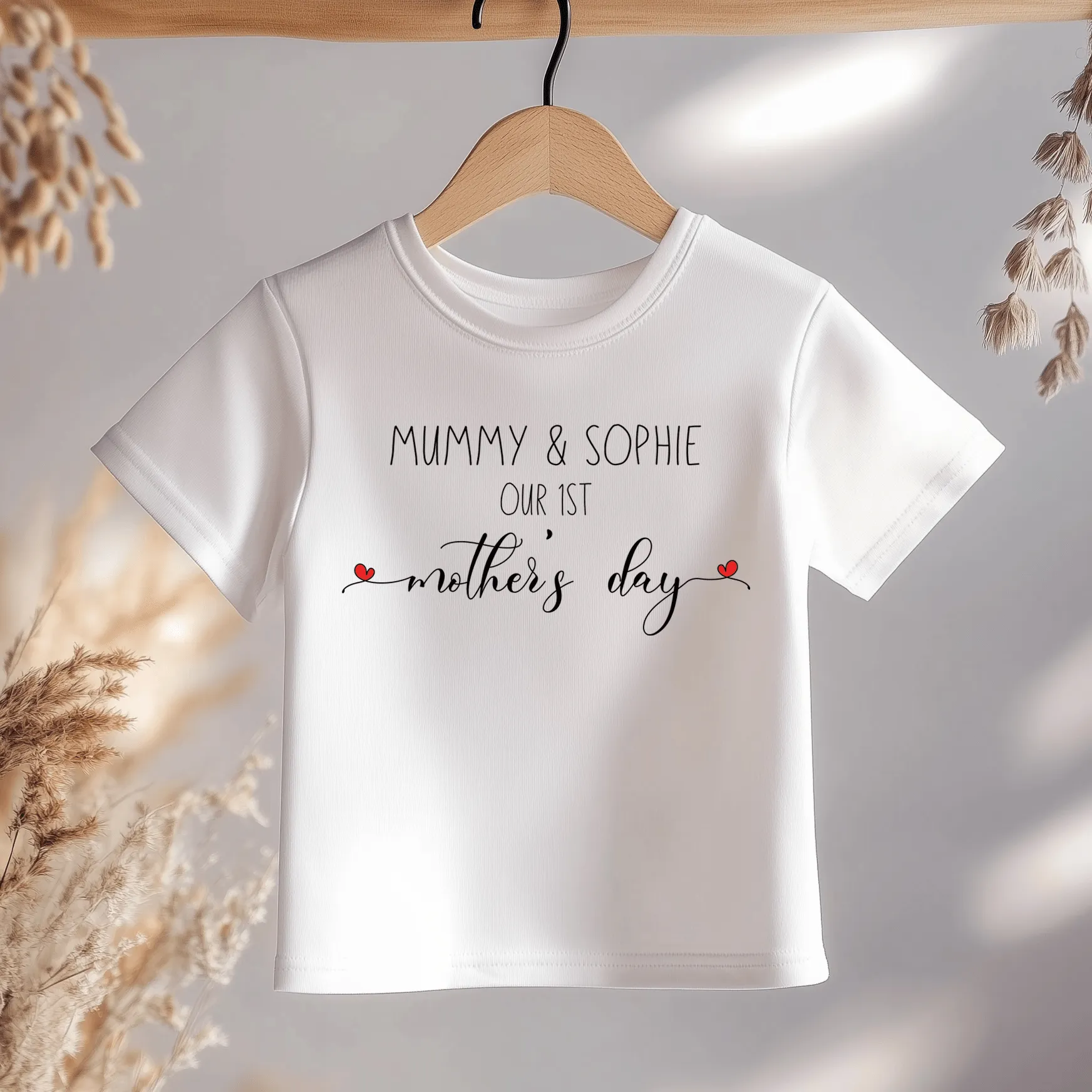 Mother's Day Personalised Name Toddler & Kids T Shirt