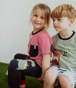 Multicoloured Stripe Print Top