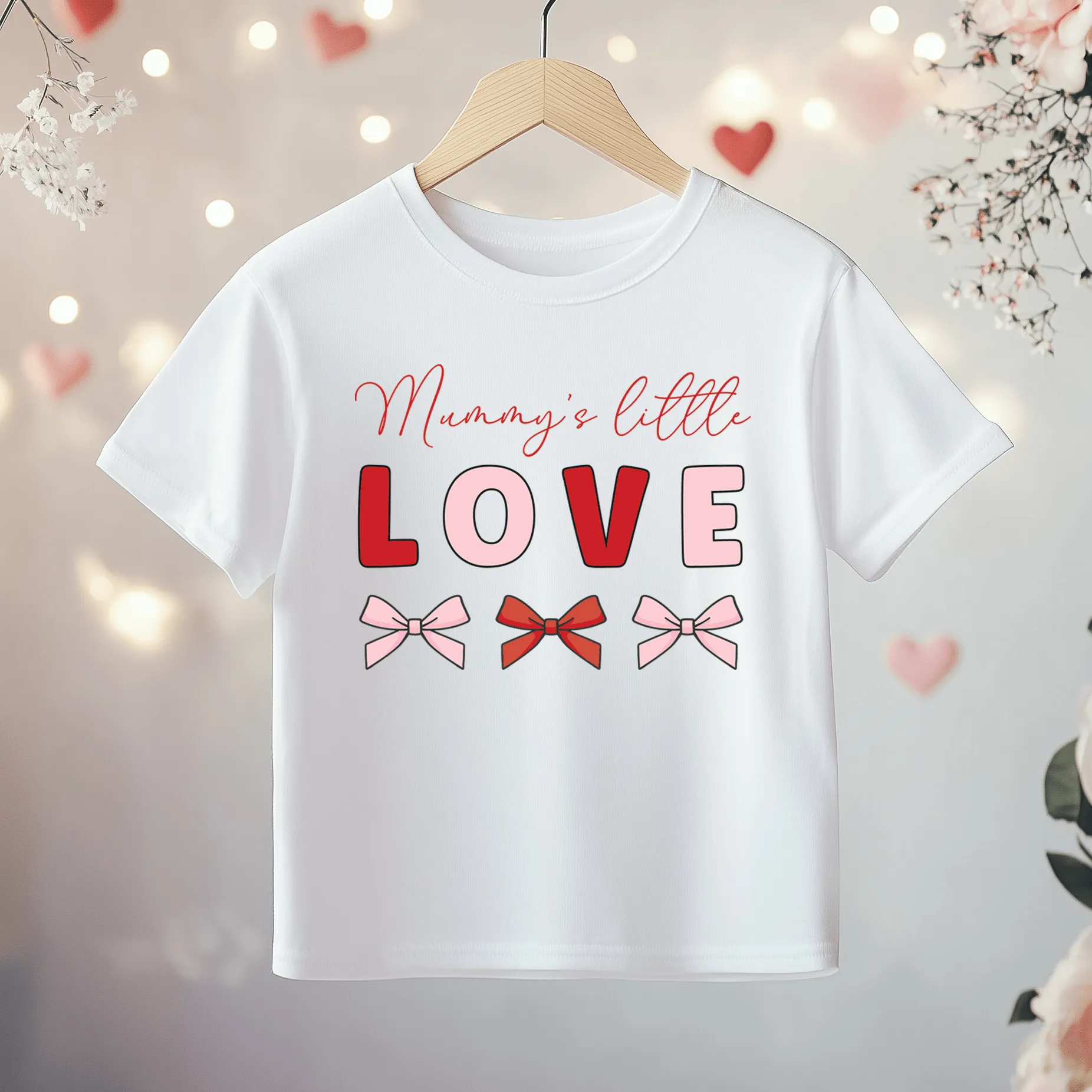Mummy's Little Love Valentines Toddler & Kids T Shirt