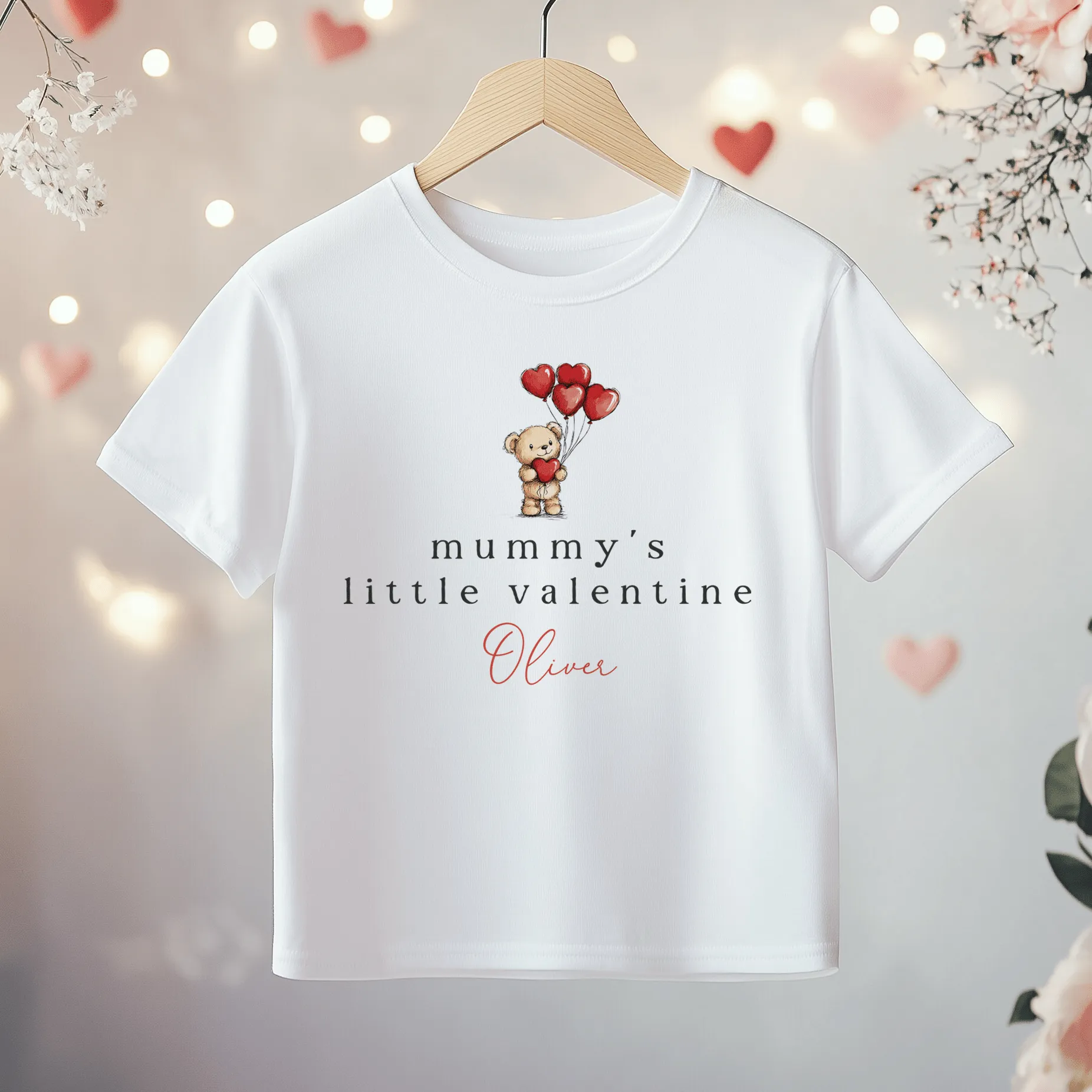 Mummy's Little Valentine Personalised Toddler & Kids T Shirt