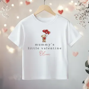 Mummy's Little Valentine Personalised Toddler & Kids T Shirt
