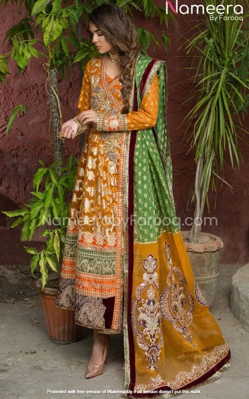 Mustard Salwar Kameez for Wedding Party Wear 2021 #PN73
