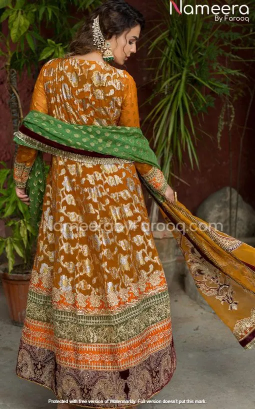 Mustard Salwar Kameez for Wedding Party Wear 2021 #PN73
