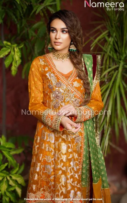 Mustard Salwar Kameez for Wedding Party Wear 2021 #PN73